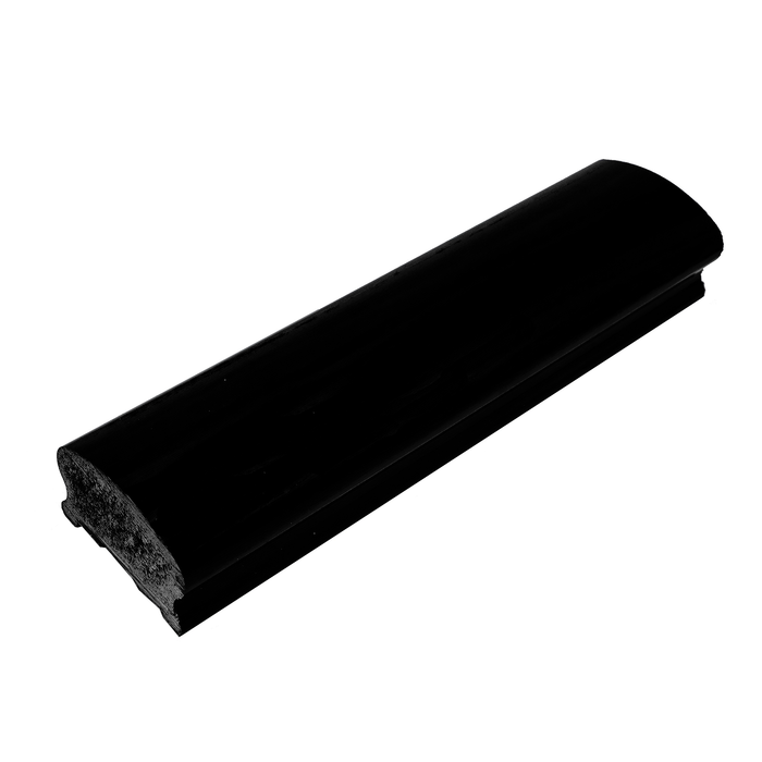 Пластиковый поручень  фигурный цвет Черный 40.0×60.0×4000 мм