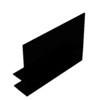Профиль (215-8 BLC) ус 25 мм, L=2200, стекло 8.0 мм, ПВХ Черный мат