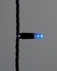 Светодиодная гирлянда INOXHUB Нить 10м, 100 LED, соединяемая, 220В, IP65, чёрный резиновый провод 2.3мм, СИНЯЯ