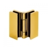 Петля (515 Gold) стекло-стекло, без реза уплотнителя, с декоративными крышками, под Золото