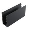 Уплотнитель в профиль 587 (30×17) ПВХ черный, 1 пог.м