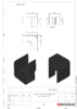 Уголок 90° (766 BLC) для профиля 756, пластик Черный мат