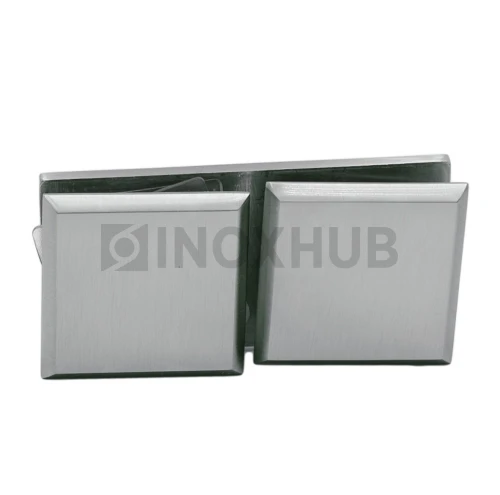 Коннектор (724 SC) стекло-стекло 180°, матовый хром Коннектор (724 SC) стекло-стекло 180°, матовый хром