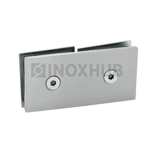 Коннектор (724 SC) стекло-стекло 180°, матовый хром Коннектор (724 SC) стекло-стекло 180°, матовый хром