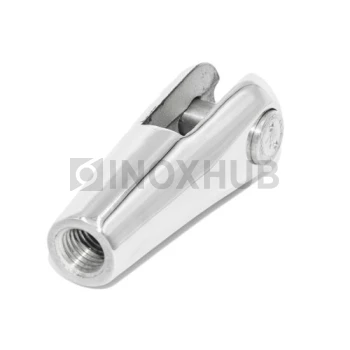 Наконечник для крепления тяги левый, М14 шаг Р=2, AISI 316, GRIT 600 Наконечник для крепления тяги левый, М14 шаг Р=2, AISI 316, GRIT 600